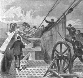 Das Brechen des Atlantikkabels an Bord der Great Eastern, 2. August 1865, 1901