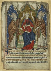 Die Krönung König Heinrichs III., 13. Jahrhundert