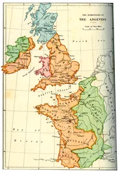Die Herrschaftsgebiete der Angevins, 1892