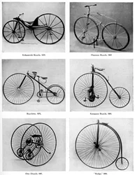 Die Entwicklung des Fahrrads, 19. Jahrhundert, ca. 1920