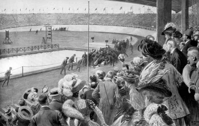 Das Ziel des Marathons, Olympische Spiele, London, 1908
