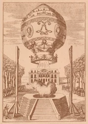 Der erste Ballonaufstieg, ca. 1785, 1919