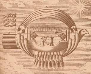 Das fliegende Schiff, um 1709