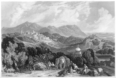 Die Festung von Nahan im Herrschaftsgebiet von Oude, Indien, ca. 1860