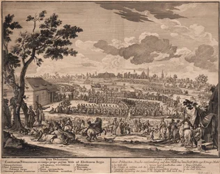Die freie Wahl von August II. in Wola, außerhalb von Warschau, 1697