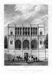 Das Haus von Franz I., Champs-Elysées, Paris, 1830