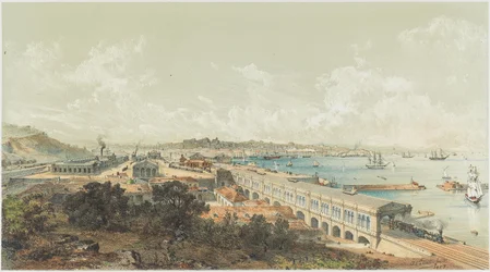 Die Eröffnung der Staatsbahn von Ljubljana nach Triest am 27. Juli 1857, 1857