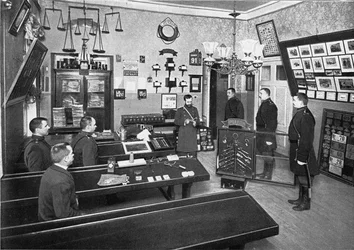 Die Polizeirekruten in der Polizeischule von Sankt Petersburg, 1903