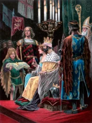Die zweite Opfergabe von Edward II, Westminster, 25. Februar 1308, 1902