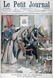 Der Selbstmord von Signor Rosano, italienischer Finanzminister, Neapel, 1903