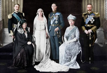 Die Hochzeit des Herzogs von York und Lady Elizabeth Bowes-Lyon, 1923