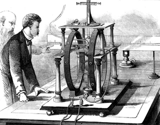 Thomas Edisons verbesserte Form des elektrischen Dynamometers von JW Trowbridge, 1879