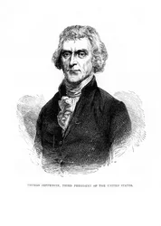 Thomas Jefferson, dritter Präsident der Vereinigten Staaten, 1872