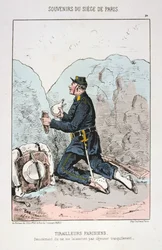 Tirailleurs Parisiens, Belagerung von Paris, 1870-1871