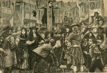 Titus Oates im Pranger, 1685, 1897