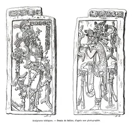 Toltekische Skulpturen, Mexiko, 19. Jahrhundert