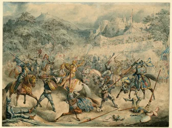 Turnier der berittenen Ritter, 1840