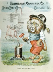 Handelskarte für die Fairbank Canning Company, Chicago, Illinois, ca. 1890