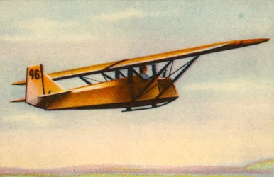Flugschüler bei der Durchführung der fortgeschrittenen Segelflugprüfung, Deutschland, 1932