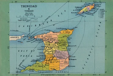Karte von Trinidad & Tobago