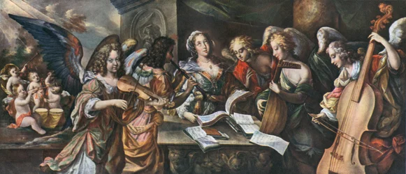Trompeten, Pauke, Violine, Schalmei, Laute und Viola da Gamba, 1948