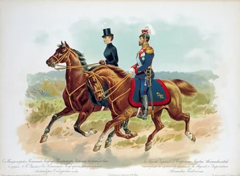 Zar Nikolaus II. von Russland in der Uniform des Leibgarderegiments Ihrer Majestät, 1896