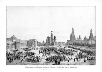 Zar Nikolaus I. von Russland in Moskau, 19. August 1826, 1900