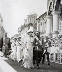 Zarenfamilie bei den Feierlichkeiten zum 300. Jahrestag des Hauses Romanow, Russland, 1913