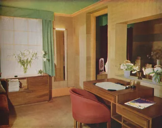 Zwei kleine Zimmer als Schlafzimmer und Arbeitszimmer umgebaut, 1933