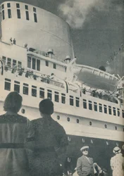 Universelle Bewunderung wurde der hervorragenden Leistung der Bremen, 1936, zuteil