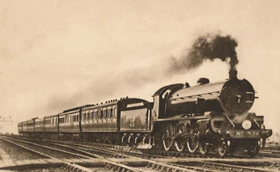 Up West of England Dining Car Express Exeter-London 199 Minuten, frühes 20. Jahrhundert