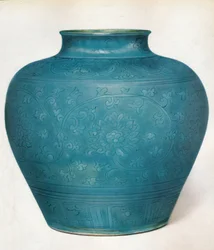 Vase mit eiförmigem Körper und kurzem Hals, 16. Jahrhundert, 1936