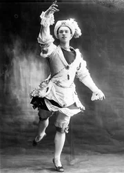 Vaslav Nijinsky, russischer Balletttänzer, 1909