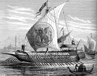 Venezianische Galeere, ca. 1880