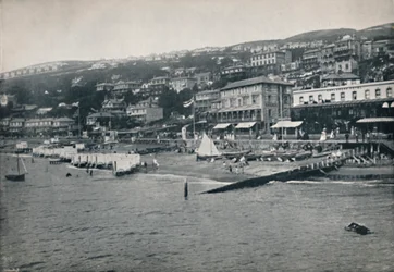 Ventnor - Panorama vom Meer, 1895