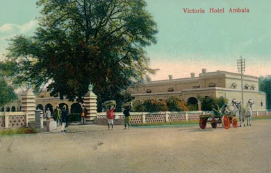 Victoria Hotel Ambala, um 1900