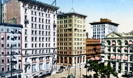 Victoria Square, St. James Street, Montreal, Kanada, um 1900er Jahre