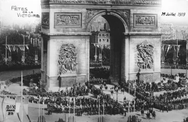 Siegesparade, Paris, 14. Juli 1919