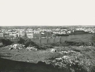 Blick über die Bucht, Havanna, Kuba, 1895