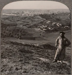 Blick auf Jerusalem vom Skopusberg, ca. 1900