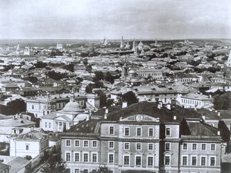 Blick auf Moskau vom Iwan-der-Große-Glockenturm, Russland, 1884