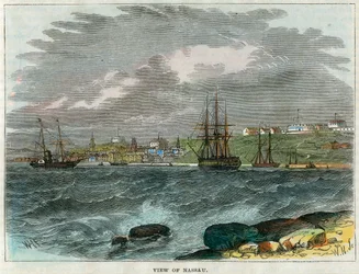 Blick auf Nassau, Bahamas, um 1880