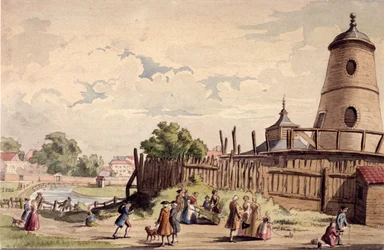Ansicht von New River Head, Finsbury, London, ca. 1750