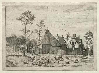 Ansicht von Dörfern in Brabant und Campine: Hirten mit Herde, um 1559