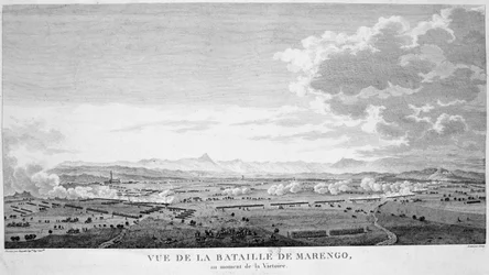 Ansicht der Schlacht von Marengo im Moment des Sieges, 1800
