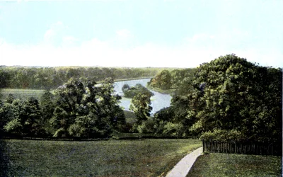 Blick auf die Themse vom Richmond Hill, London, 20. Jahrhundert