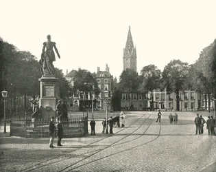 Blick auf den Vyverberg-Platz, Den Haag, Niederlande, 1895