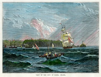 Ansicht der Stadt Bahia, Brasilien, ca. 1880
