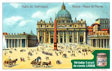 Ansichten von Hauptstädten: Petersplatz, Rom, ca. 1900