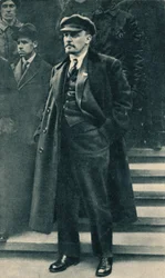 Wladimir Iljitsch Lenin, russischer bolschewistischer Führer, Moskau, Russland, 1. Mai 1919